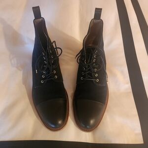 Taft Black Leather and Suede Men's Boots